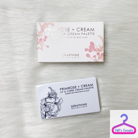 SERAPHINE BOTANICALS PRIMROSE + CREAM - LIP & CHEEK CREAM PALETTE - Picture 5 of 9
